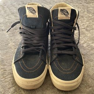 Used, Vans Denim high top from Madewell. Size 8